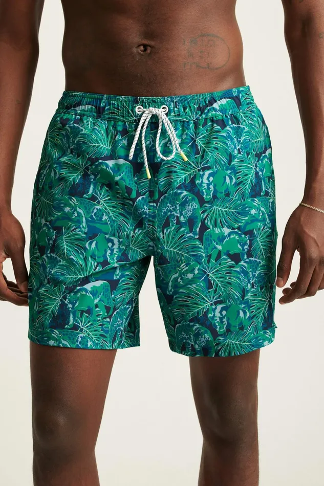 Men Riviera Recycled Swim Trunks Green Prowlers Bonobos Swim Trunks