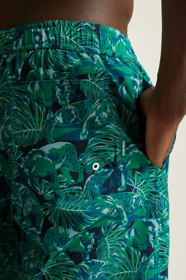 Men Riviera Recycled Swim Trunks Green Prowlers Bonobos Swim Trunks