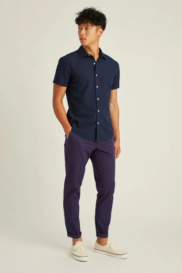 Men Riviera Short Sleeve Shirt Blue Black Seersucker Check Bonobos Casual Shirts Men Riviera Short Sleeve Shirt Blue Black Seersucker Check Bonobos Casual Shirts