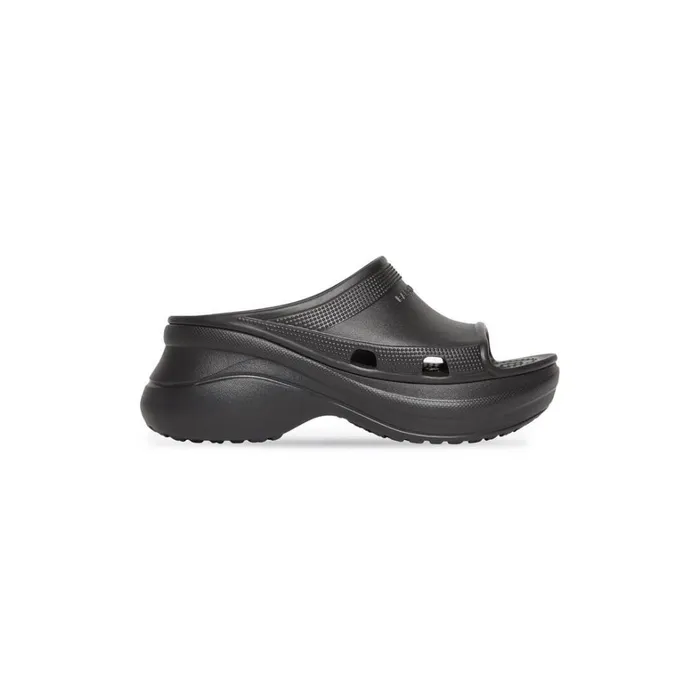 Men Sandals and Mules Balenciaga Pool Crocs Slide Sandal In Black