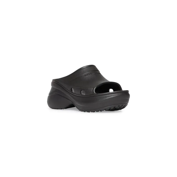 Men Sandals and Mules Balenciaga Pool Crocs Slide Sandal In Black