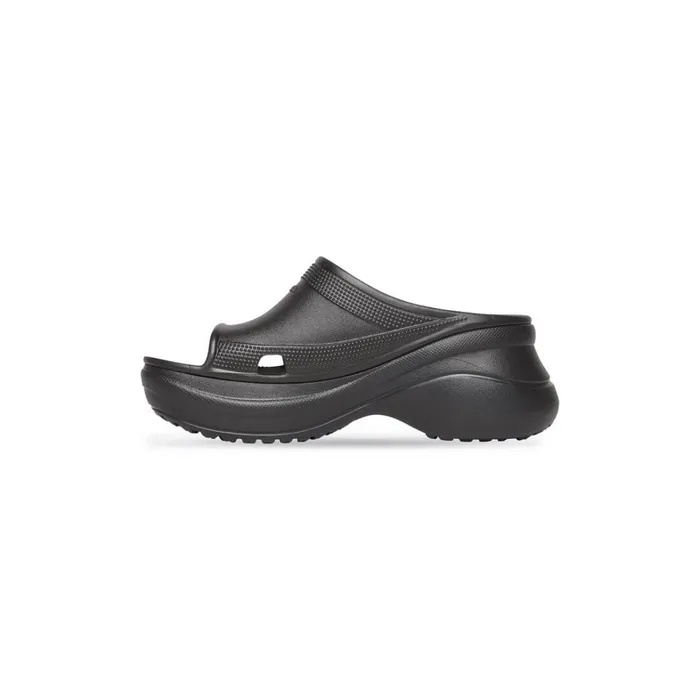 Men Sandals and Mules Balenciaga Pool Crocs Slide Sandal In Black
