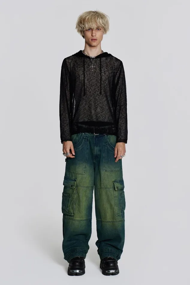 Men Sandblast Monster Cargo Jeans Jaded London Colossus Jeans