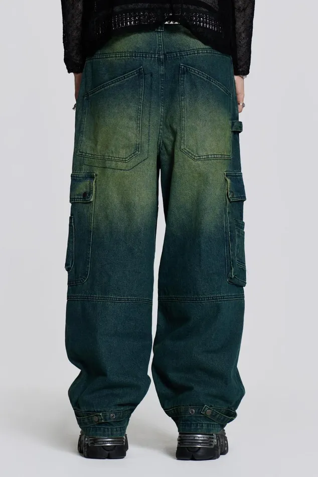 Men Sandblast Monster Cargo Jeans Jaded London Colossus Jeans