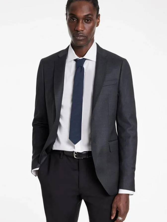 Men Scarves and Ties John Varvatos LEONE SLIM TIE Navy