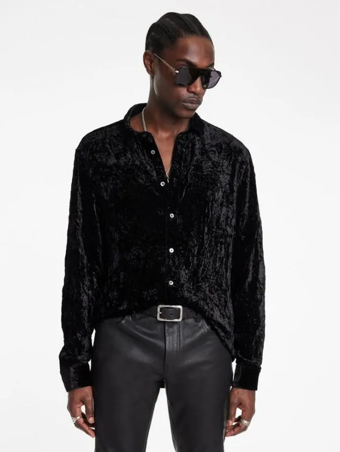 Men Shirts John Varvatos BATIK SHIRT Black