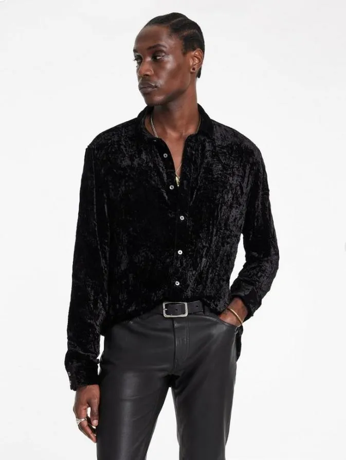 Men Shirts John Varvatos BATIK SHIRT Black