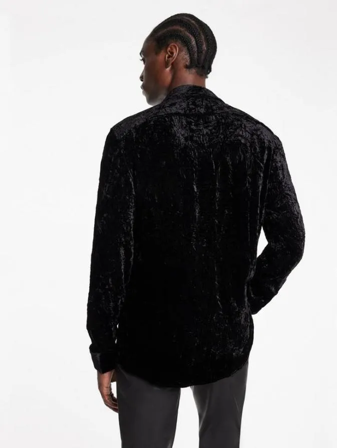 Men Shirts John Varvatos BATIK SHIRT Black