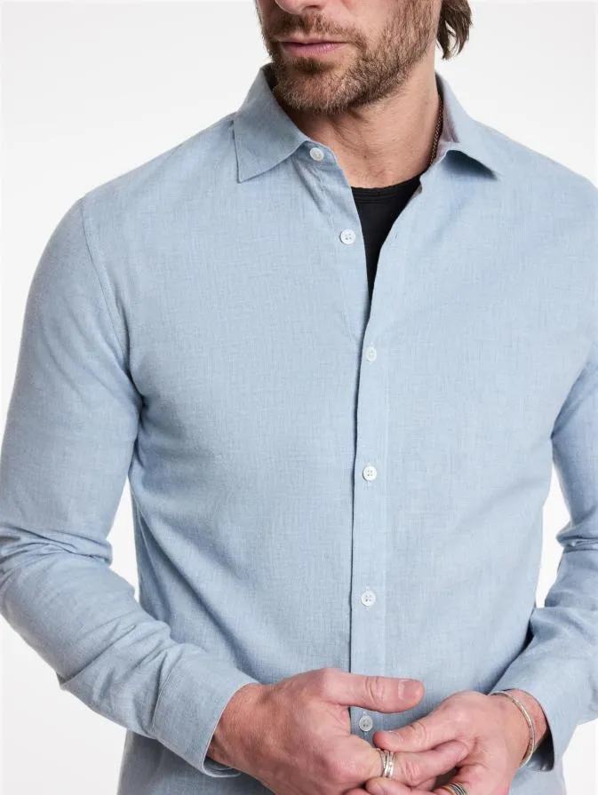 Men Shirts John Varvatos ROSEDALE SHIRT Blue Mist