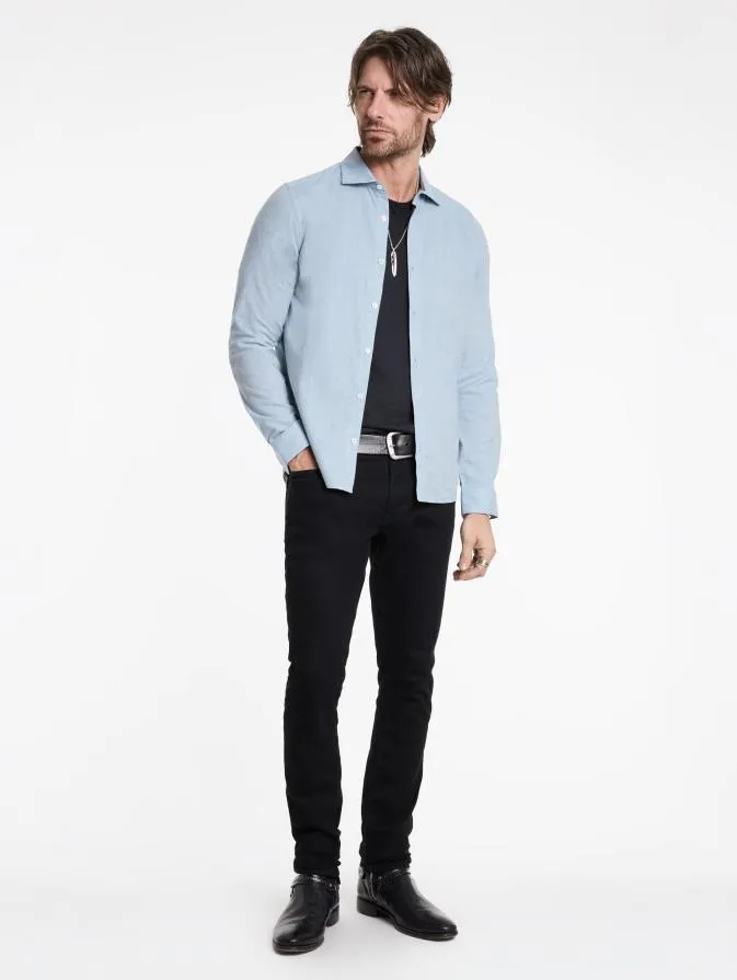 Men Shirts John Varvatos ROSEDALE SHIRT Blue Mist
