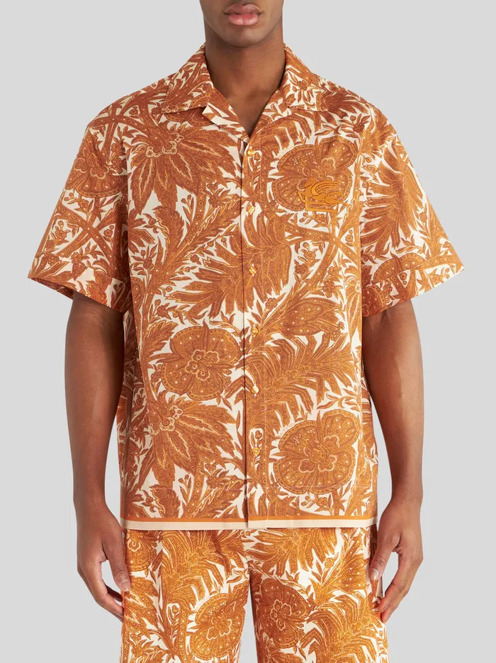 Men ShortSleeved Printed Shirt Etro Shirts