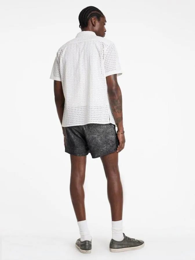 Men Shorts And Swimwear John Varvatos MAUI SWIM SHORT Dk Steel Htr