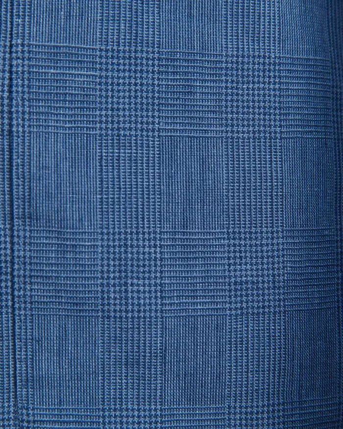 Men Sportscraft Jackets and Blazers Farrer Linen Sports Jacket Mid Blue