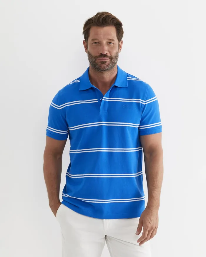 Men Sportscraft TShirts and Polos Hall Polo Cobalt