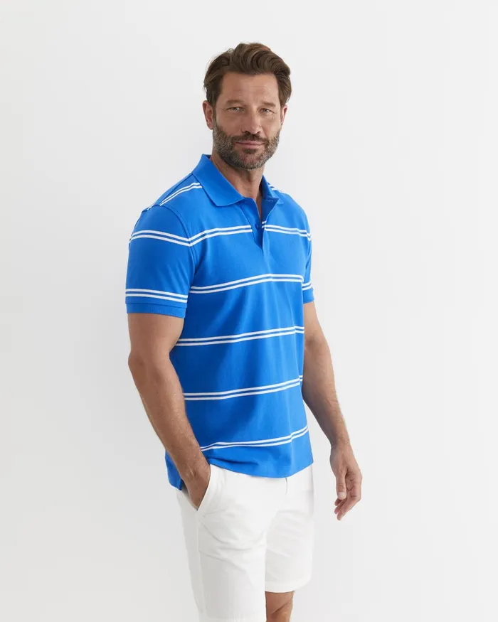 Men Sportscraft TShirts and Polos Hall Polo Cobalt