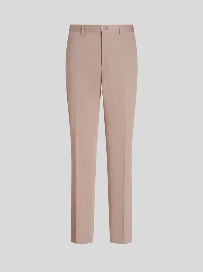 Men Stretch Cotton Trousers Etro Trousers