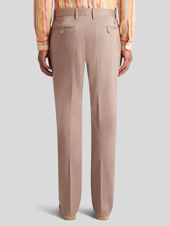 Men Stretch Cotton Trousers Etro Trousers