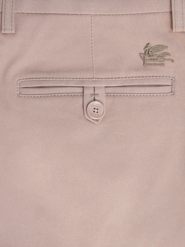 Men Stretch Cotton Trousers Etro Trousers