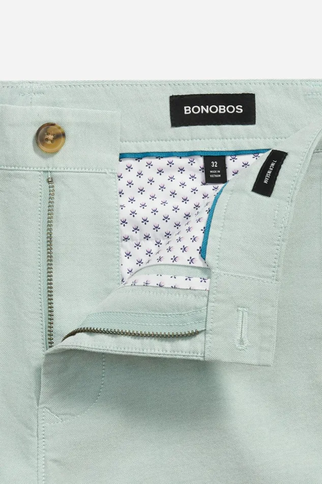 Men Stretch Lightweight Chino Shorts Green Oxford Bonobos Chino Shorts