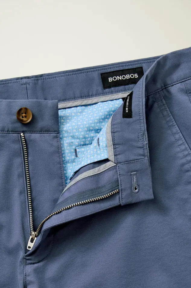 Men Stretch Lightweight Chino Shorts Lake Blue Bonobos Chino Shorts