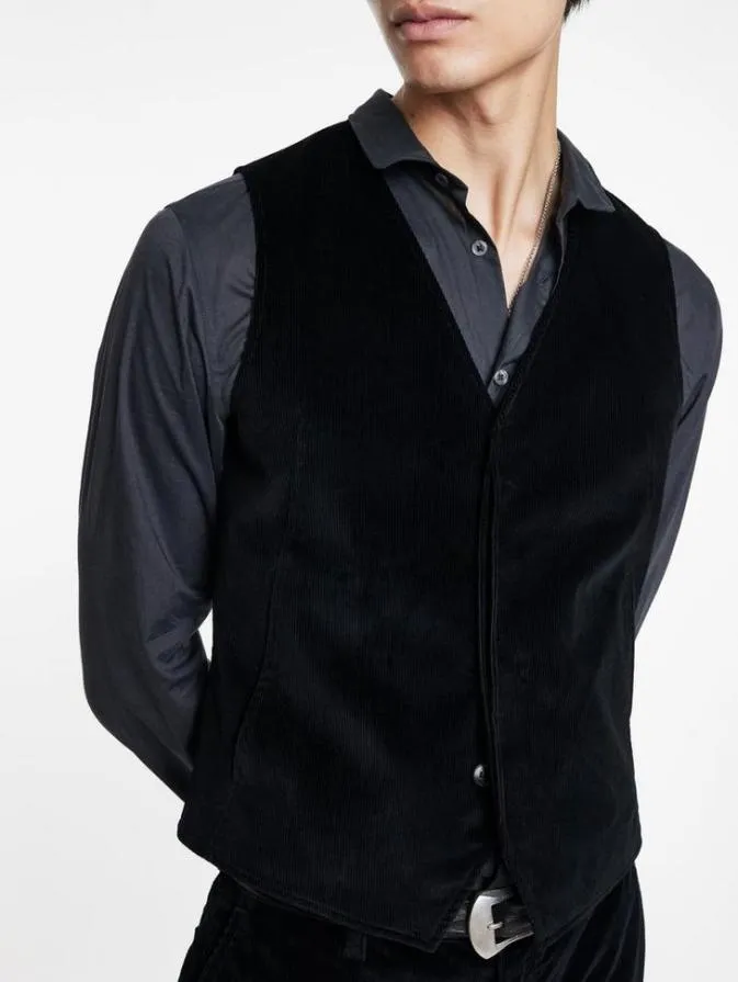 Men Suit Jackets John Varvatos LOWA VEST Black