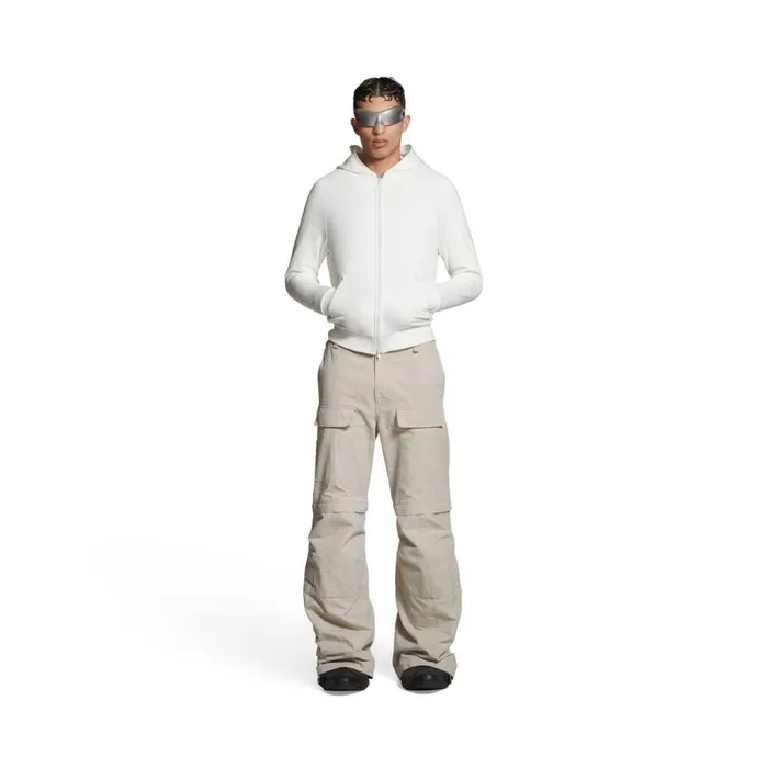 Men Sweatshirts and Hoodies Balenciaga Unity Sports Icon Zipup Hoodie Medium Fit In White Men Sweatshirts and Hoodies Balenciaga Unity Sports Icon Zipup Hoodie Medium Fit In White