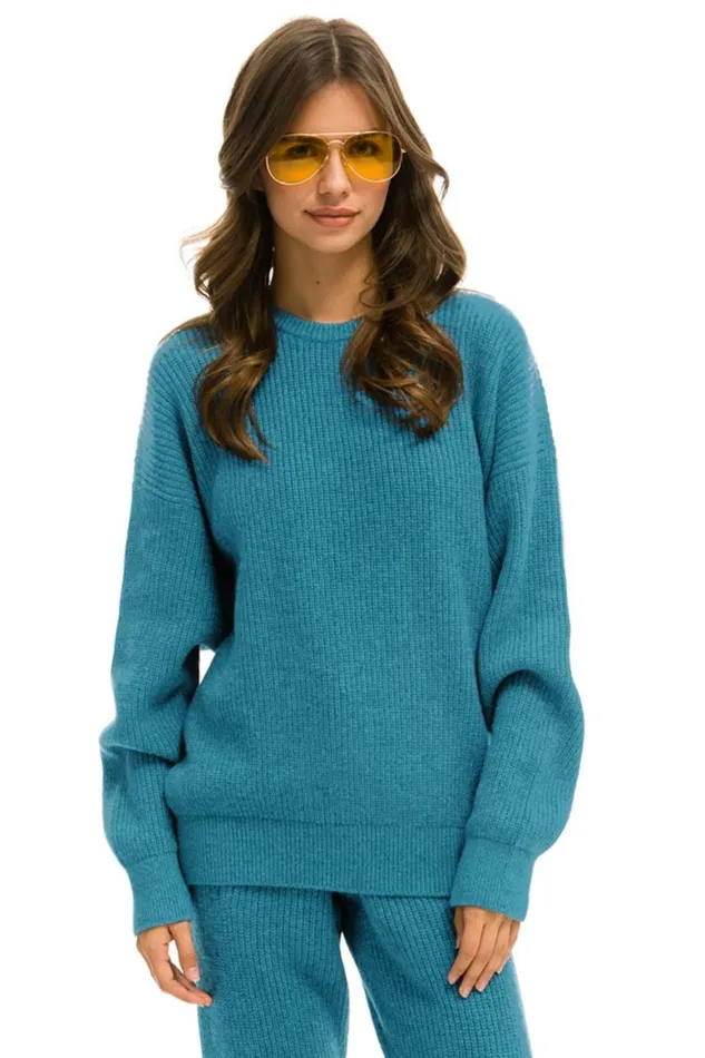 Men Sweatshirts Aviator Nation Vintage Cabin Unisex Cashmere Sweater 8211 Cobalt Men Sweatshirts Aviator Nation Vintage Cabin Unisex Cashmere Sweater 8211 Cobalt
