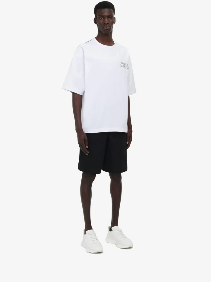 Men TShirts And Sweatshirts Alexander McQueen Exploded Logo TShirt White