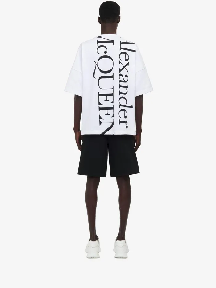 Men TShirts And Sweatshirts Alexander McQueen Exploded Logo TShirt White