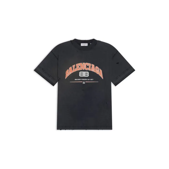 Men Tshirts Balenciaga Maison Balenciaga Tshirt Medium Fit In Black