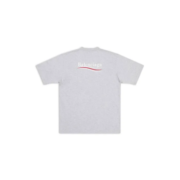 Men Tshirts Balenciaga Political Campaign Tshirt Large Fit In Grey