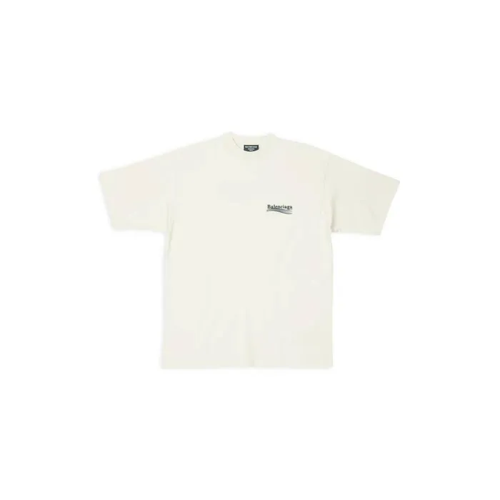 Men Tshirts Balenciaga Political Campaign Tshirt Large Fit In Off White