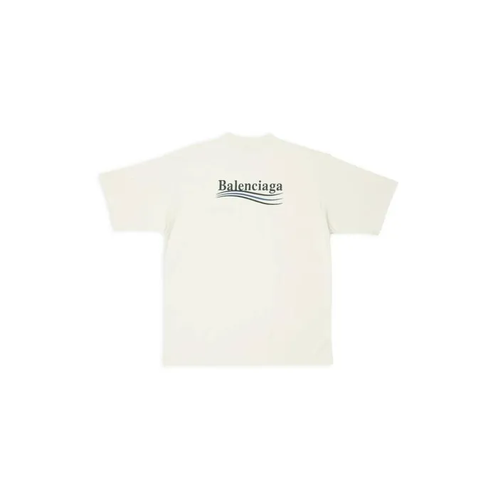 Men Tshirts Balenciaga Political Campaign Tshirt Large Fit In Off White