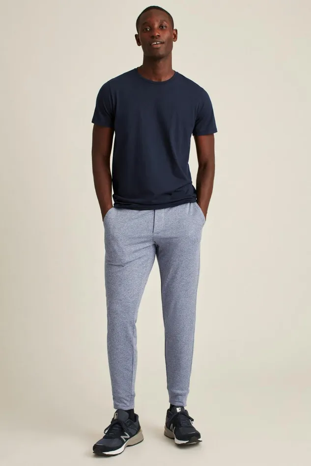 Men Thermal Homestretch Joggers Heather Navy Bonobos Joggers and Athleisure