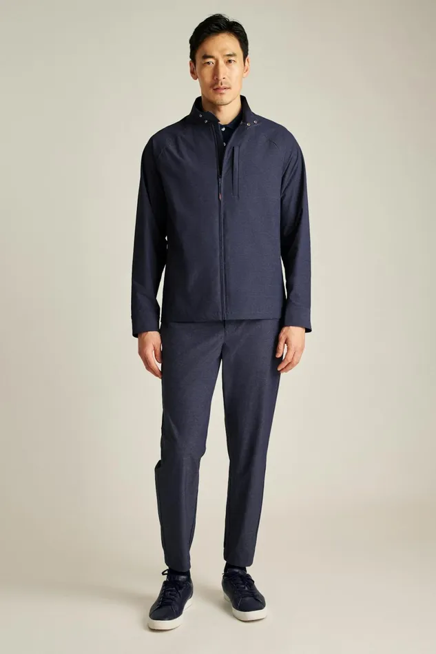 Men Tour Harrington Golf Jacket Maritime Blue Bonobos Golf Outerwear and Layering
