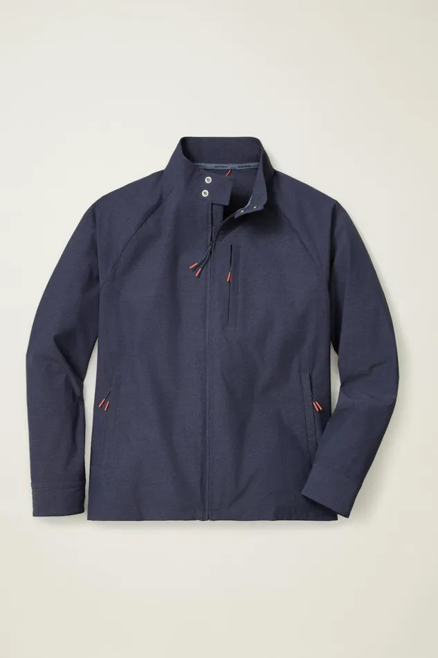Men Tour Harrington Golf Jacket Maritime Blue Bonobos Golf Outerwear and Layering