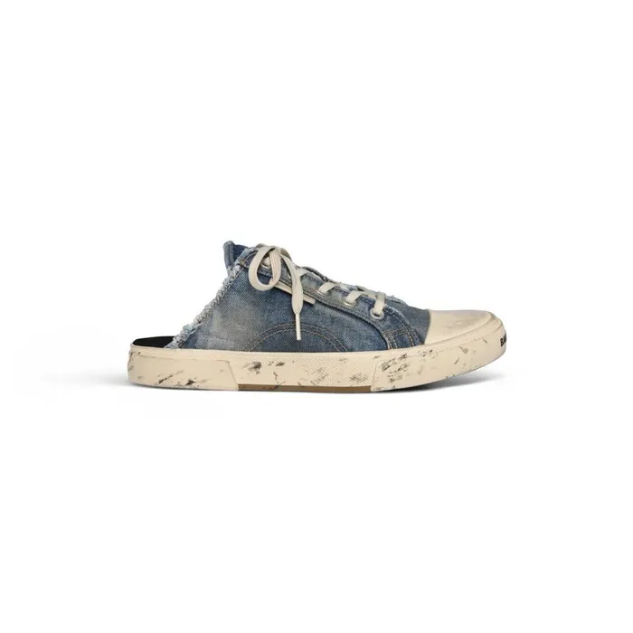 Men Trainers Balenciaga Paris Mule In Blue