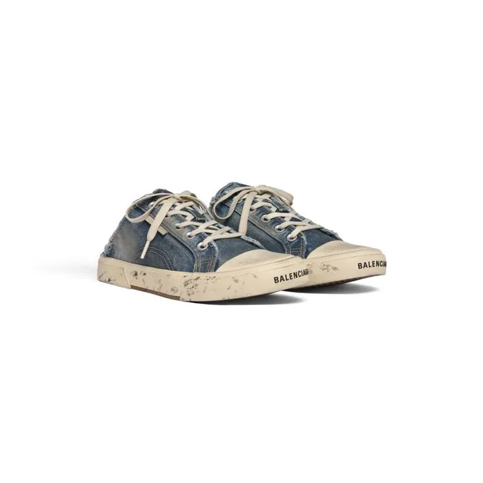 Men Trainers Balenciaga Paris Mule In Blue