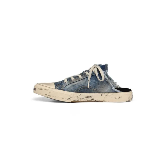 Men Trainers Balenciaga Paris Mule In Blue