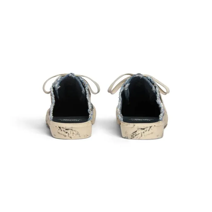 Men Trainers Balenciaga Paris Mule In Blue