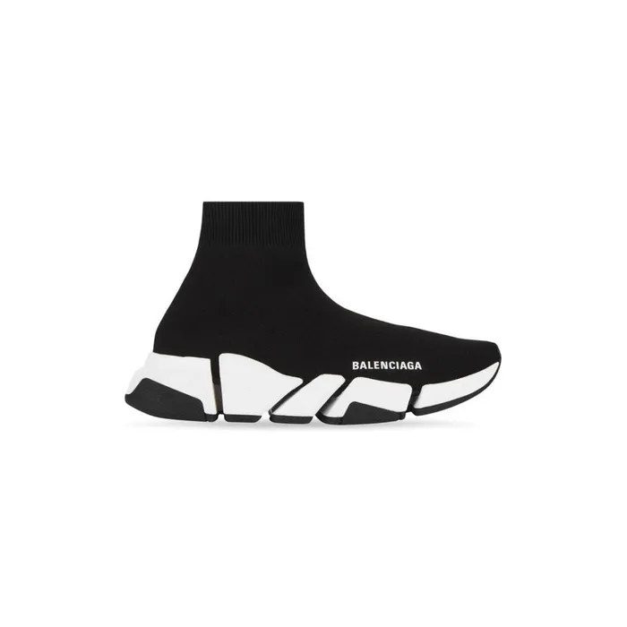 Men Trainers Balenciaga Speed 20 Recycled Knit Trainers In Blackwhite