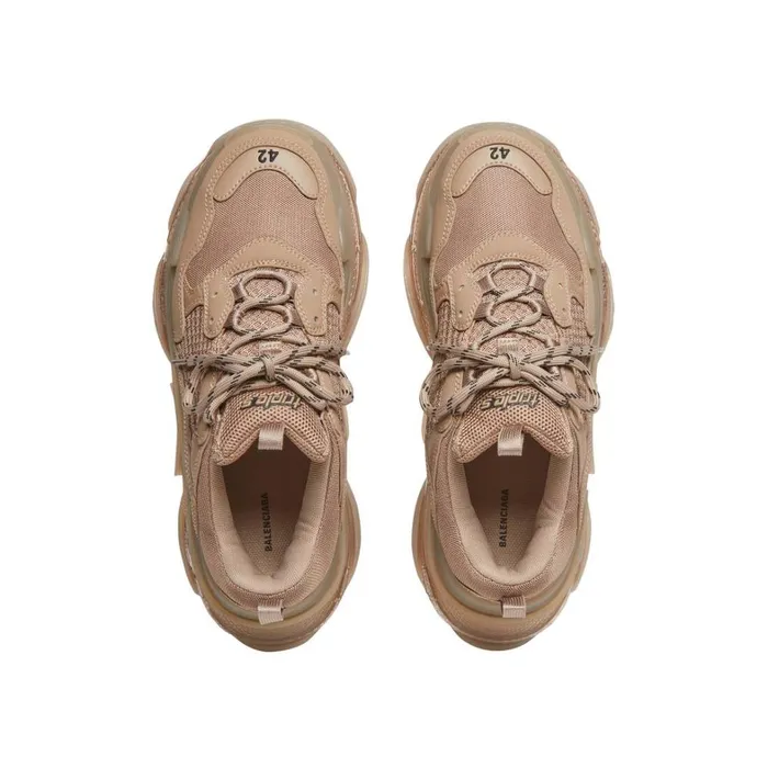 Men Trainers Balenciaga Triple S Clear Sole Trainers In Brown