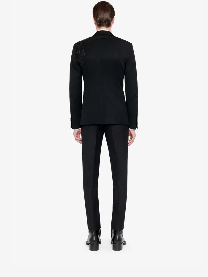 Men Trousers Alexander McQueen Evening Cigarette Trousers Black