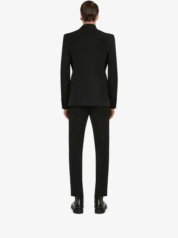 Men Trousers Alexander McQueen Evening Tuxedo Trousers Black
