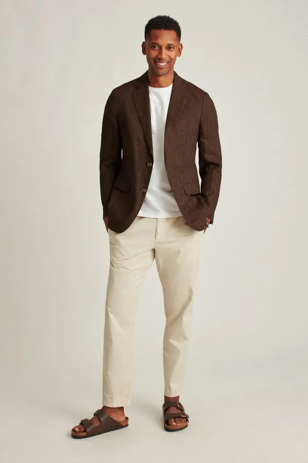 Men Unconstructed Italian Linen Blazer Rust Stripe Bonobos Blazers and Sport Coats Men Unconstructed Italian Linen Blazer Rust Stripe Bonobos Blazers and Sport Coats