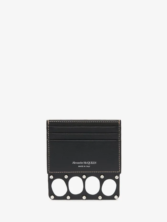 Men Wallets And Cardholders Alexander McQueen The Grip Card Holder Black