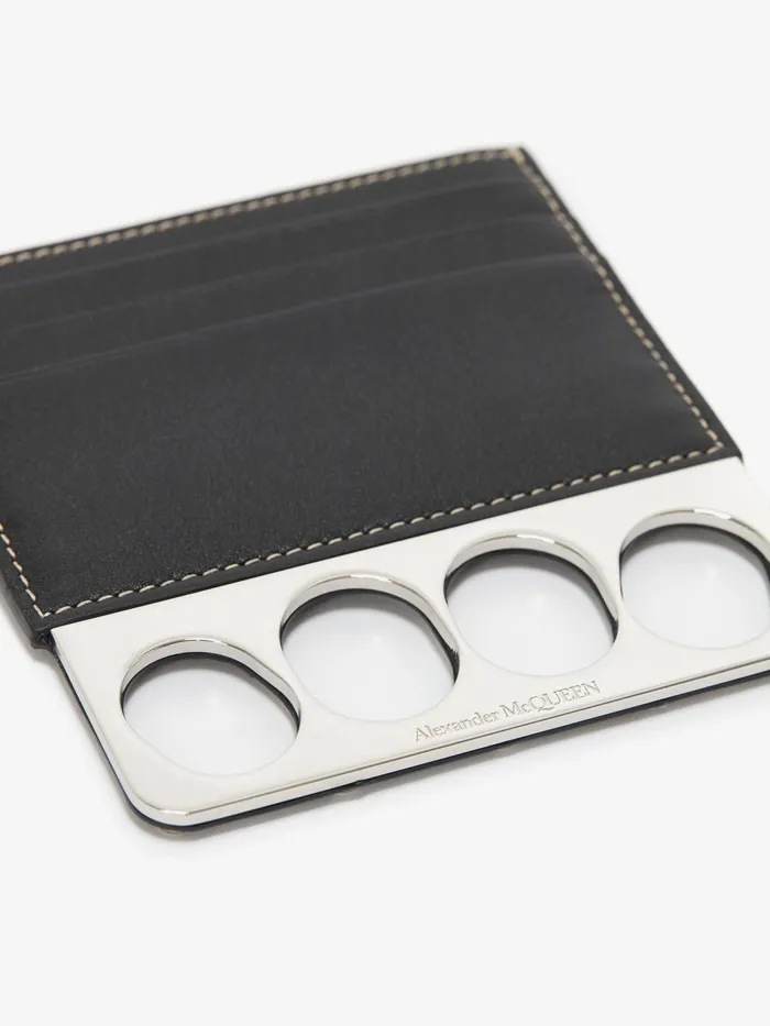 Men Wallets And Cardholders Alexander McQueen The Grip Card Holder Black