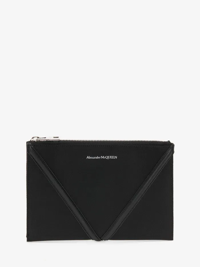 Men Wallets And Cardholders Alexander McQueen The Harness Small Zip Pouch Black Men Wallets And Cardholders Alexander McQueen The Harness Small Zip Pouch Black