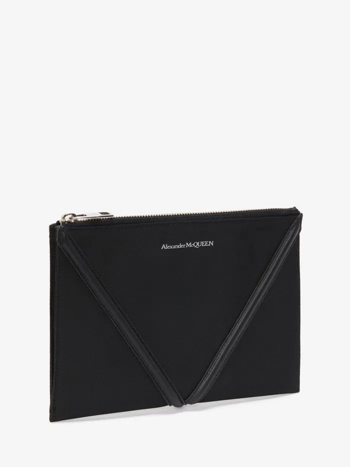 Men Wallets And Cardholders Alexander McQueen The Harness Small Zip Pouch Black
