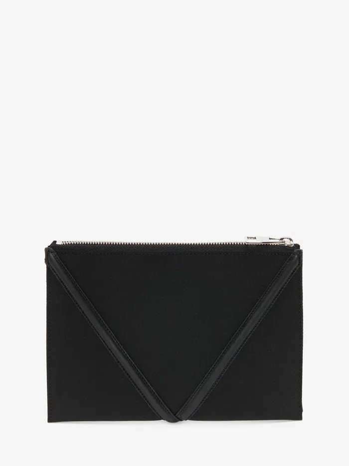 Men Wallets And Cardholders Alexander McQueen The Harness Small Zip Pouch Black